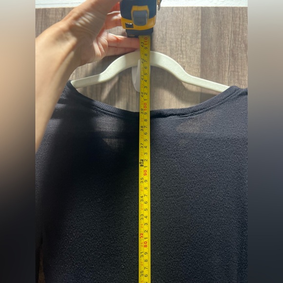 BCBG Max Azria Black Long Sleve Dress Size Large EUC - Picture 5 of 7